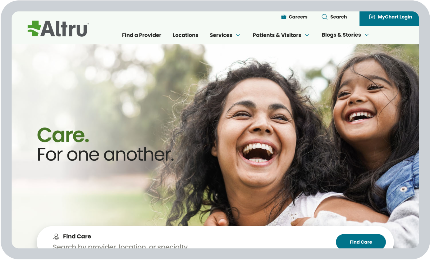 A redesign built around how patients search