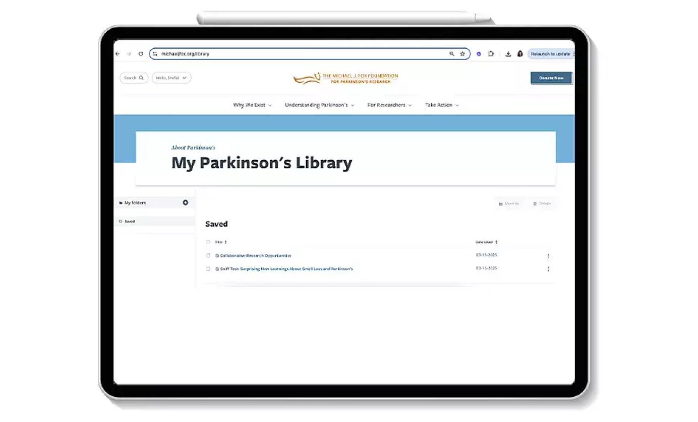 Bookmark feature and personal library